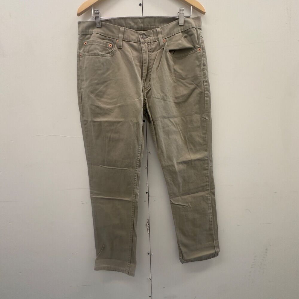 Levi’s 511 Men’s Slim Fit Pants W34 L30 Khaki Green Cotton Stretch